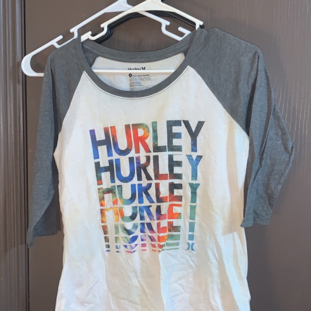 Hurley Multicolor Logo Raglan Tee - Picture 2 of 2